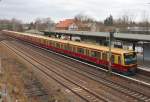 Jan. 2015, Durchfahrt eines Leerparks nach Bernau in Zepernick