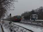 Ausgebrannt: Am Abend des 6.1.2016 ging der NEB-Zug 643 20 auf dem Weg nach Kostrzyn in Flammen auf.