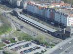 Eine S-Bahn der Baureihe 480 am 07.04.07 auf dem Bahnhof Messe Nord.