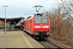 146 007-0 der S-Bahn Dresden (DB Regio Südost) als S 31740 (S1) von Schöna nach Meißen Triebischtal steht im Hp Dresden-Strehlen auf der Bahnstrecke Pirna–Coswig (KBS 241.1).