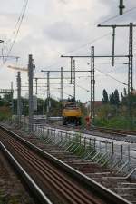 Blick vom Haltepunkt Dresden Pieschen in sdlicher Richtung auf die Baustelle der Fernbahngleise zwischen Pieschen und Dresden Neustadt. 19.09.2013 12:48 Uhr.