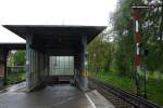 Blick vom Bahnsteig der Hamburger S-Bahnstation  Slldorf  Richtung Westen.