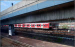 Ein Bild der vielen spitzen Winkel -

Mitzieher aus dem Zug einer Hamburger S-Bahn der Baureihe 427/473 südöstlich des Hauptbahnhofes. Die S-Bahn befindet sich zwischen den beiden Rampen des Streckenabzweiges in Richtung Harburg. Ich sitze in einem RE nach Lübeck.

16.08.2018 (M)