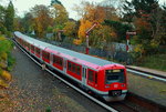 Zwei 474 verlassen am 30.10.2016 Blankenese in Richtung Airport/Poppenbüttel