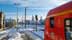 S-Bahn 423 2xx fährt vom S-Bahnhof Hansaring in Richtung Köln Hbf, 18.01.2024