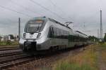 1442 606 fährt am 24.06.2015 als S5 (Leipzig/Halle Flughafen - Zwickau (Sachs) Hbf) über die Olzmannbrücke in Zwickau und wird gleich jenen Endbahnhof erreichen.