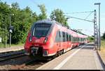 442 102 (Bombardier Talent 2) der S-Bahn Mitteldeutschland (DB Regio Südost) als S 37750 (S7) von Halle(Saale)Hbf Gl.