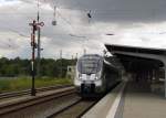 S-Bahn Mitteldeutschland 1442 209 als S 37574 (S5) nach Leipzig/Halle Flughafen, am 08.09.2015 in Altenburg.