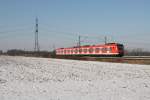 Bei -10C kam am 05.02.12 die S2 inform von 423 856-4 nach Erding in Poing des Weges.