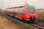 442 237 der Nrnberger S-Bahn kurz nach Staffelstein am 29.02.2012