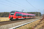 442 247/747 als S-Bahn 39444 Nürnberg-Ansbach am 11.02.2017 bei Gottmannsdorf.