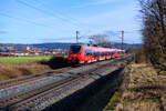 442 736 DB Regio als S3 (Neumarkt (Oberpf) - Nürnberg Hbf) bei Pölling, 04.02.2021