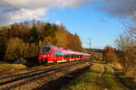 442 225 DB Regio als S3 (Neumarkt (Oberpf) - Nürnberg Hbf) bei Postbauer-Heng, 16.03.2021