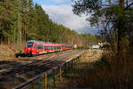 442 225 DB Regio  Münsterstadt Heilsbronn  als S3 39358 (Neumarkt (Oberpf) - Nürnberg Hbf) bei Ochenbruck, 13.04.2021