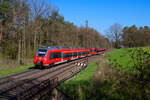 442 240 DB Regio als S3 39323 (Nürnberg Hbf - Neumarkt (Oberpf)) bei Burgthann, 23.04.2021