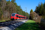 442 242 DB Regio als S3 39356 (Neumarkt (Oberpf) - Nürnberg Hbf) bei Ochenbruck, 23.04.2021