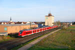 1440 033 DB Regio als S1 39125 (Bamberg - Hartmannshof) bei Hirschaid, 24.04.2021