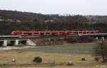 DB 442 266-3 + 442 733-2 der S-Bahn Nrnberg auf berfhrungsfahrt Richtung Sden, Saalbahn KBS 560 Leipzig - Saalfeld, fotografiert am Abzw.