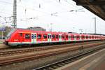 DB S-Bahn Rhein Main 430 601-1 mit Werbung für das Jubiläum 40 Jahre S-Bahn Rhein Main am 02.04.19 in Hanau Hbf als S9