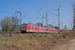 BR 430 654 bei Mainz-Gustavsburg am 06.04.2018