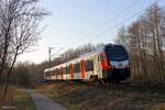 3427 008 B (DB) als S2 in Richtung Dortmund Hbf in Castrop-Rauxel, 17. Februar 2025