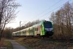 3429 014 A (DB) als RB32 in Richtung Dortmund Hbf in Castrop-Rauxel, 17. Februar 2025