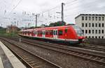 422 555-3 erreicht am 2.7.2017 als S6 von Köln-Nippes nach Essen Hauptbahnhof das Ziel der Fahrt.