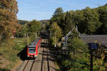 DB Regio 422 053 // Aufgenommen zwischen Essen-Kupferdreh und Velbert-Nierenhof. // 5. Oktober 2018
