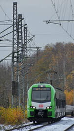 Ende November 2024 war der Elektrotriebzug 3429 004 B als S9 in Schwelm unterwegs.