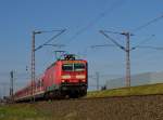 143 336-6 bei Langenfeld Berghausen auf dem Weg nach Köln Nippes. 9.3.2014