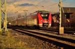 Eine S8 an deren Spitze der 1440 801-7 ist auf dem Weg nach Mönchengladbach Hbf.
Wolken türmen sich im Hintergrund auf und verheissen nichts gutes für den der auf ihrem Weg ist. Vor wenigen Augenblicken hat der Zug den Bahnstein in Kleinenbroich verlassen und fährt zum nächsten Halt nach Korschenbroich. 3.3.2016