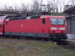 143 303 am HP Ltten Klein auf der Linie S1 nach Rostock Hbf, S-Bahn Rostock, 13.04.2012