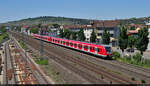 Nachschuss auf zwei 430er als Überführungsfahrt Richtung Stuttgart-Untertürkheim in Oberesslingen.