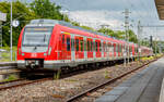 S-Bahn Stuttgart 430 067 als S4 nach Schwabstraße  22.5.2024, Marbach am Neckar 