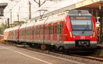 S4 der S-Bahn Stuttgart während der Stammstreckensperrung 2024 auf dem Weg zum Stuttgarter Hauptbahnhof. 430 088/588 in Ludwigsburg - 07.08.2024