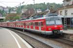 420er in Stuttgart-Feuerbach (11): Exoten sind immer selten; so auch 420 400-4 der Stuttgarter S-Bahn.