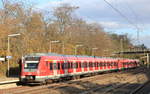 Von 430 568 angeführter Vollzug als S3 Backnang-Flughafen/Messe am 30.11.2019 in Stuttgart-Sommerrain. 