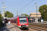 430 030 als S23 Backnang-Stuttgart am 12.08.2021 bei der Einfahrt in Waiblingen. 