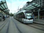 Saarbahn und Bus.