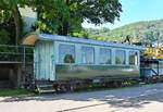 Schmalspurpersonenwagen 2. Klasse der B.E.G. in Brohl-Lützing - 14.08.2021