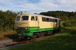 D5 der Brohltalbahn rangiert in Engeln am 07.09.2024