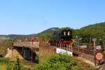 11sm der Brohltalbahn am 05.06.2015 auf dem Hafenbahn-Anschlußgleis, kurz vor Überqueren der Hauptstrecke Köln-Koblenz in Brohl-Lützing.