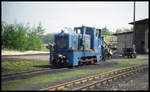 Schmalspur Diesellok 31 ex MaLoWa im BW Mügeln am 5.5.1995.