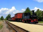 99 1542-2 wartet in Naundorf auf den Gegenzug.