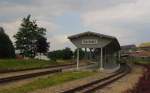 Die Bahnsteige der Dllnitzbahn in Oschatz Hbf; 09.06.2011