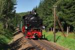 99 772 mit dem SDG 1007 bei Kretscham Rothensehma (24.08.2009)