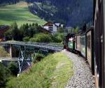 SDG1005 mit 99 794 bei der Einfahrt in den Bahnhof Kurort Oberwiesenthal (893,962 m .