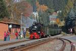 Herbstdampf am Fichtelberg.