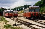 Das war der sagenhafte Neubeginn der Härtsfeldbahn in Neresheim (Datum unbekannt, 1988?)