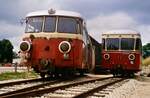 Neubeginn der Härtsfeldbahn (auch  Schättere  genannt) in Neresheim (Datum unbekannt, 1988?)